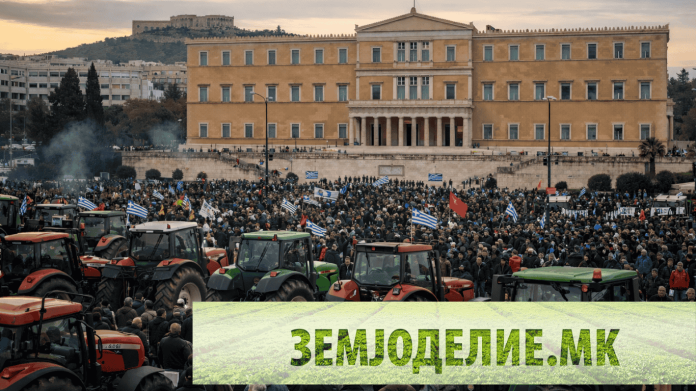 Протест на грчките земјоделци