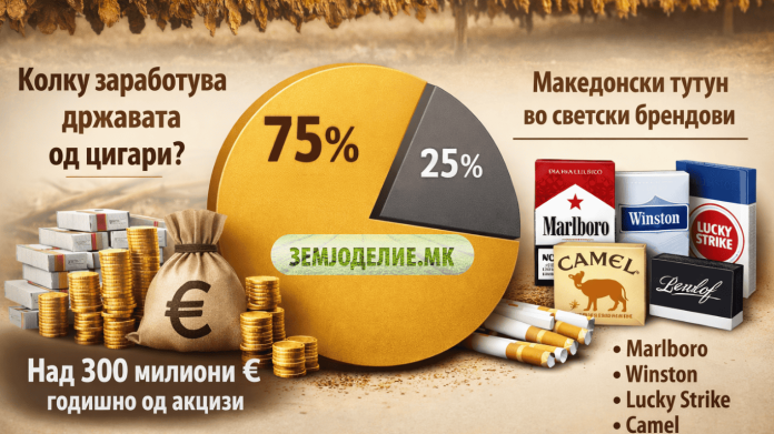 Колку заработува државата од цигарите во Македонија Колку заработува државата од цигарите