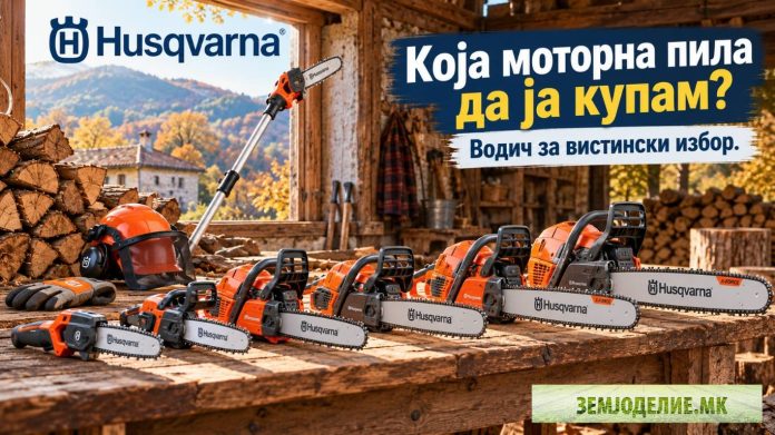 Пронајдете ја вистинската моторна пила за 30 секунди – изберете намена и видете модел и цена Husqvarna моторни пили