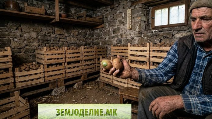 Складирање компир: температура, болести, зелени кртоли складирање компир
